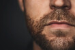 © jr-art - A man with a beard and mustache is shown in profile