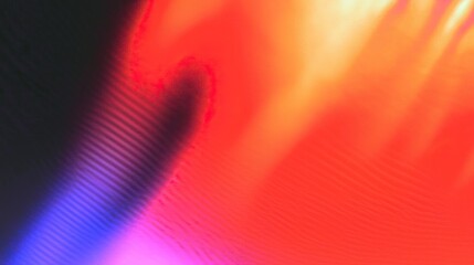 Wall Mural - abstract vibrant red, orange, purple and blue gradient background with light leak effect and blurry 