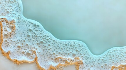 Leinwandbilder - Dreamlike Abstract Masterpiece with Ethereal Floating Bubbles and Vintage Pigment Swirls   A captivating digital artwork featuring soft creamy textures mesmerizing motion effects