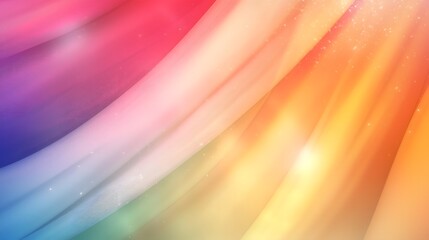 Fototapete - Captivating and ethereal rainbow gradient background with a beautifully blurred effect softly transitioning between rich and vivid colors  Perfect for modern creative