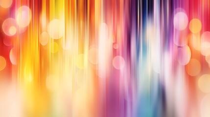 Fototapete - Vibrant and dreamy abstract background featuring a soft blurry rainbow color spectrum seamlessly blending warm and cool tones to create a smooth and dynamic gradient effect