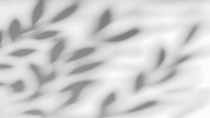 Poster - Serene Abstract Composition of Natural Leaf Shadows on Minimalist White Background Offering a Fresh and Contemporary Look with Organic Patterns and Gentle Contrasts