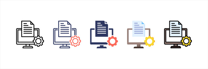 Software Multistyle Icon Set