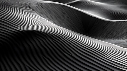 Poster - Abstract black and white waves of light texture, design, background. Graphic detail for art or design