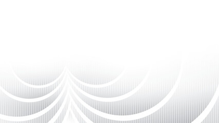 Wall Mural - abstract geometric white and gray color, modern design stripes background with straight lines, circl