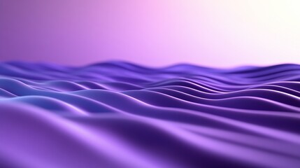 Wall Mural - Purple waves abstract background, digital art