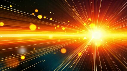 Wall Mural - abstract particle movement on dark background