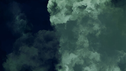 Wall Mural - dark green watercolor texture, abstract art background,