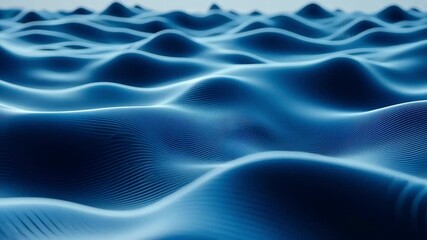 Wall Mural - abstract particle waves and lights in motion