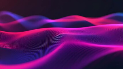 Wall Mural - abstract particle waves and lights in motion