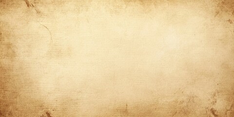 Fototapete - Vintage light beige paper texture background with distressed edges and subtle imperfections ideal for writing space or copy area set against a warm tone.