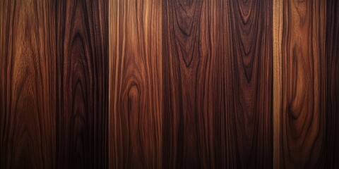 Leinwandbilder - Elegant wooden texture featuring rich brown tones with alternating dark and light streaks arranged vertically, creating a warm rustic backdrop.