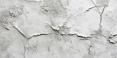 Fototapete - Cracked textured concrete wall with visible imperfections in varying shades of gray highlighting aged and weathered surfaces