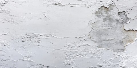 Leinwandbilder - Textured white wall with peeling paint and subtle gray patches, centered in the composition for a distressed, vintage aesthetic.