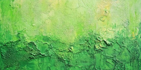 Fototapete - Textured green abstract background with various shades of vibrant green blending and layered, creating depth and a serene atmosphere.
