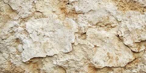 Fototapete - Textured wall with beige and cream shades featuring irregular patches and a rough surface, ideal for backgrounds or natural stone designs.