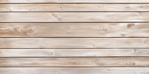 Aufkleber - Light beige horizontal wooden planks create a textured background with natural wood grain patterns, ideal for showcasing table designs and layouts.