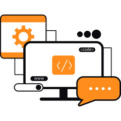 Web Development Illustration