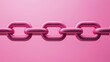 © Suryani - Soft Pink Background with a Chain Hangning in a Blurred Environment for Creative Use