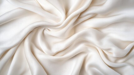 Canvas Print - Soft White Fabric Textures for Elegant Backgrounds and Drapery