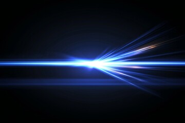 Wall Mural - arrow speed set against an abstract blue background symbolizes the concept of technology for communi