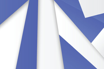Wall Mural - abstract 3d geometric background in blue and white colors