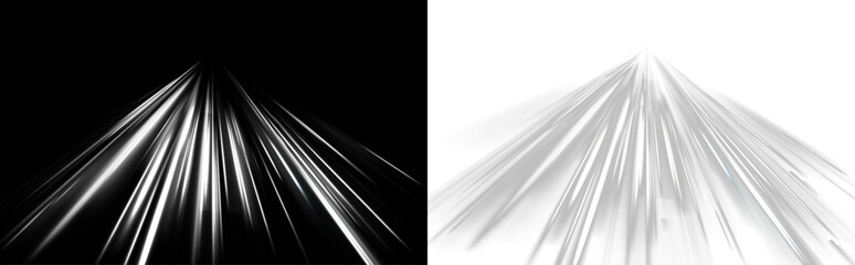 Wall Mural - png warp speed through a cybernetic dimension: a dual reality of motion, where light and shadow png 