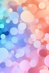 Aufkleber - Bubble-like organic clusters floating in a space of graded color shifting between warm reds and