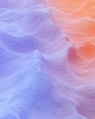 Aufkleber - Concentric waveforms simulating gentle ripples, tinted with dusk-inspired purple and orange tones