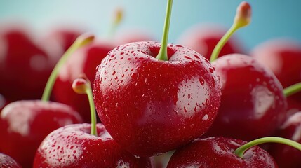 Leinwandbilder - cherry, cut out Based on Generative AI