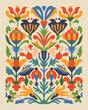 © ibrahim - Folk Art Floral Pattern