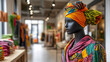 © Anastasiya Marchenko - Mannequin in second hand boutique showcasing sustainable textiles