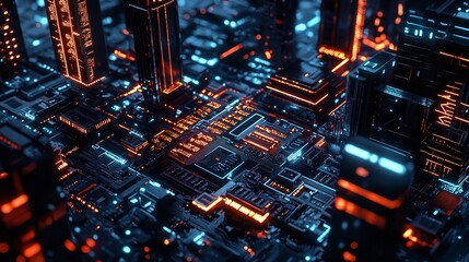 abstract circuit background