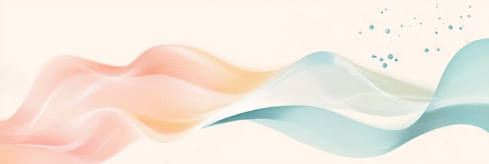 Wall Mural - soft and elegant waves illustrating gentle food aesthetics