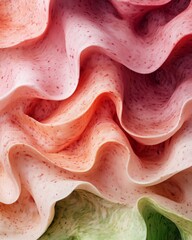 Wall Mural - Abstract Food Wave Pattern with Captivating Colorful Layers