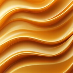 Wall Mural - Striking Abstract Background of Golden Waves and Fluid Shapes