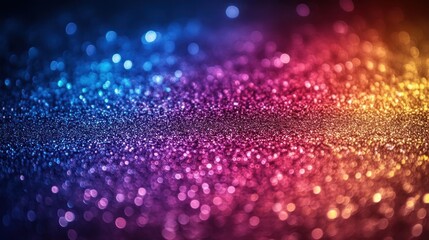 Canvas Print - Colorful glitter bokeh background (4)