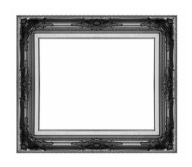 Wall Mural - Black Old wooden frame