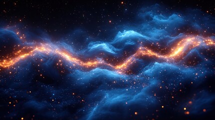 Wall Mural - Cosmic energy flows through nebulae