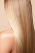 © Andrii  - Radiant blonde woman’s soft shiny hair details