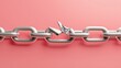 © kwanchanachai - Broken Link Concept Representing Weakness in a Chain with Background