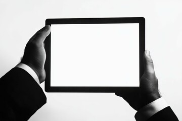 Closing Laptop. Hand Closing Compact Laptop with White Background