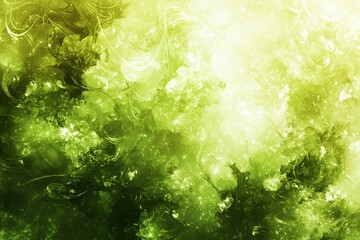 Wall Mural - abstract green texture with swirls and light effects for background