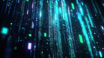 digital data stream abstract technology background
