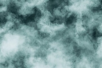 Wall Mural - soft swirls of misty vapor in cool green tones for background use