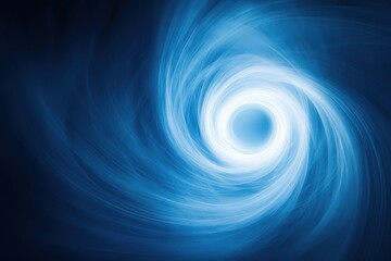 Wall Mural - swirling blue light pattern with soft gradients and bright center
