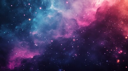 Wall Mural - a colorful galaxy with many stars