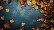 © ASA Creative - Golden Fall Leaves in a Soft Natural Setting – Copy Space Included