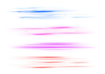 Aufkleber - Abstract blue and purple neon light rays and lines transparent background. Colored shiny sparks of spiral wave. Curved bright speed line swirls.