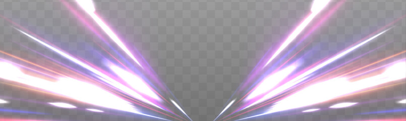 Leinwandbilder - Electrical technology in futuristic style neon speed waves. Bright sparkling speed line for futuristic design and banner.	